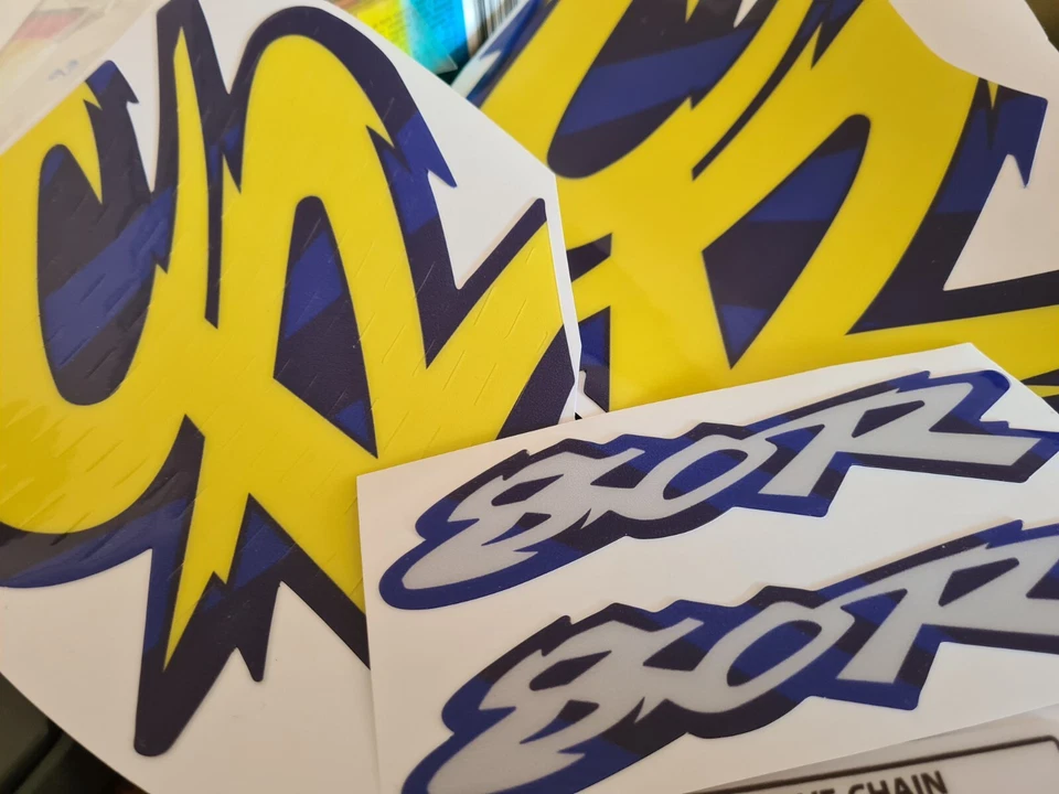 Calcomanías gráficas para honda cr80r Cr 80 cr80 grueso 1994 laminado brillante, envío rápido Foto 4 de 4
