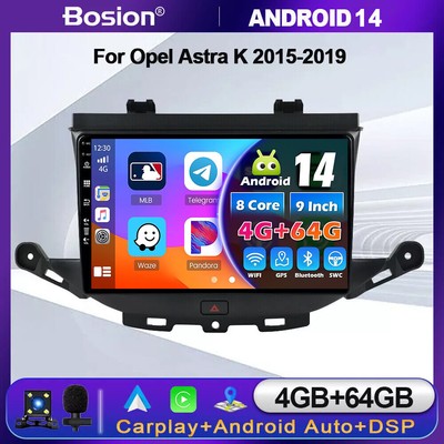 Für Opel Astra K 2015-2019 Autoradio Android Auto CarPlay GPS Navi DSP 4GB+64GB
