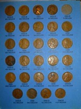 1909-1940 Lincoln Cent Collection 28 Coins Page 3 Whitman No 1no Folder F13