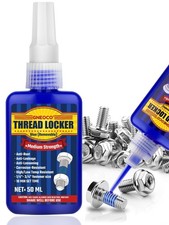 Threadlocker Blue, Thread Lock Medium Strength Lock Tight for Nuts, Bolts, Faste