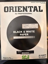 Oriental Seagull GF-2 8x10 Black  White Photographic Paper Est 20-25 Sheets