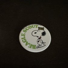 Snoopy Scout Button, Vintage Made In USA 1958