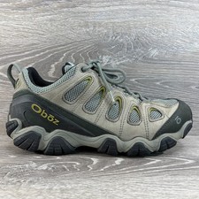 Oboz Sawtooth II 2 Low Mens 10.5 Wide Black Gray Leather Hiking Trail Boot Shoe