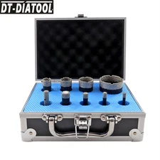 9pcs/kit Diamond Drilling Bits Porcelain Tile Marble Hole Saw for Angle Grinder