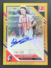 Derry Scherhant 2025-26 Topps Chrome Bundesliga Gold Wave Auto /50 #BA-DSC
