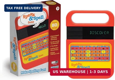 Speak & Spell Electronic Game - Educational Learning Toy, Spelling Games, 80s Re