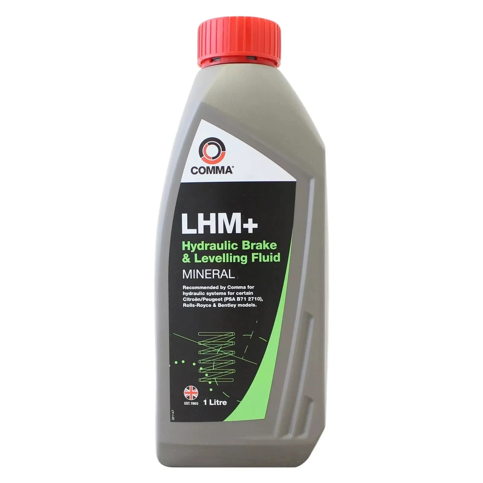 2x Comma LHM+ LHM Plus Mineral Hydraulic Brake & Levelling Fluid - 2L