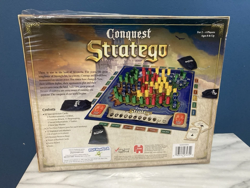 2016 STRATEGO CONQUEST Board Game by PlayMonster - NEW & SEALED - Image 2 of 2