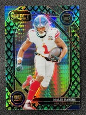 2024 Panini Select Malik Nabers #220 Rookie RC Club Level Dragon Scale Prizm /81