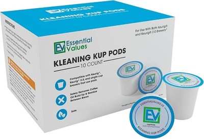 Essential Values Compatible with Keurig Descaling 1 Count (Pack of 10) 