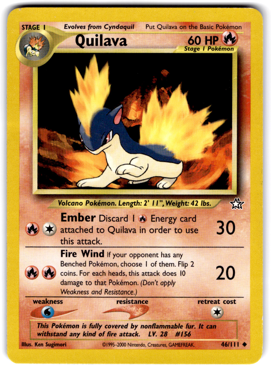 Quilava (46) Uncommon Neo Genesis 046/111 NM