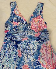 LILLY PULITZER Sloane V-Neck Jersey Maxi Dress in Sway With Me Size Small