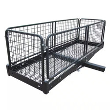 500 Lb. Capacity 60 In. X 20 In. Steel Folding Hitch Cargo Carrier for 2 In. Rec