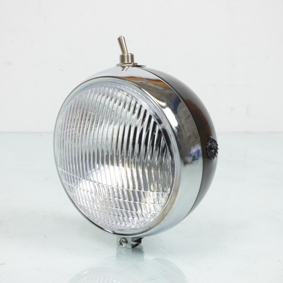 Optique avant P2R Peugeot 103 phare rond noir 134mm éclairage 50cc