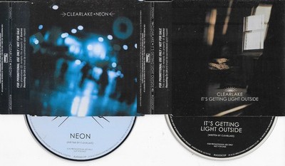 2 x CLEARLAKE - neon + it s getting light outside  -  CD s