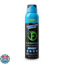 FunkAway Sport Aerosol Spray, 3.4 oz., The Extreme Odor Eliminator Refreshes 