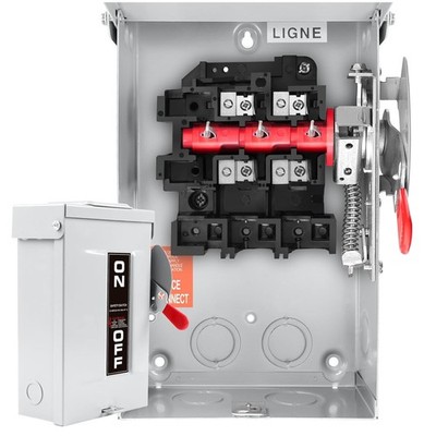 30 Amp Safety Switch - Galvanized Steel, Anti-Corrosion
