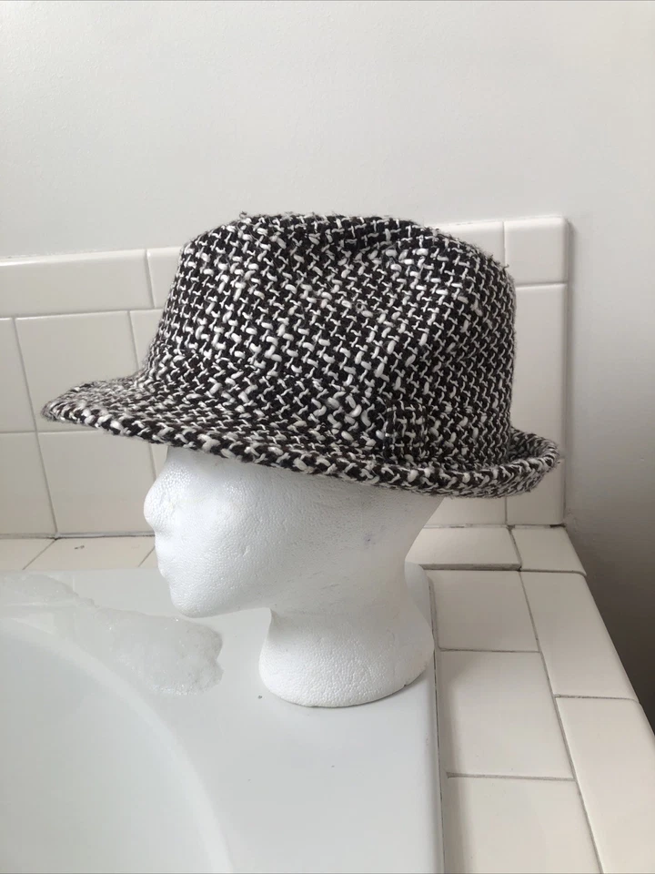 Unisex Cotton & Wool Casual Tweed Fedora - Image 3 of 4