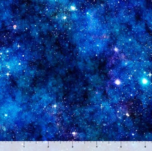 Cotton Earthly Delights Galaxy Universe Night Sky  Fabric Print by Yard D771.07 - product listing photo