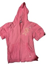 Y2k Stuff By Hilary Duff Girls Zip Up Short Sleeve Top