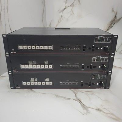 3x Extron IN1608 Series Eight 8-Input HDCP Scaling Presentation Video Switcher