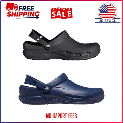 HOT DEAL Crocs at Work Unisex Bistro Slip Resistant Clog Women/Men 