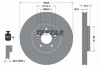 2X Bremsscheibe Vorderachse FüR Hyundai KIA Kona Santa FE IV V Sorento