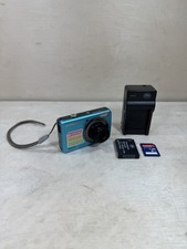 Samsung SL202 Aqua 10.2MP 3x Optical Zoom Compact Digital Camera w/ SD Card Lot