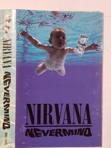 Nirvana Nevermind Cassette Rare Black Tape 1991 Vintage Authentic - Picture 7 of 9