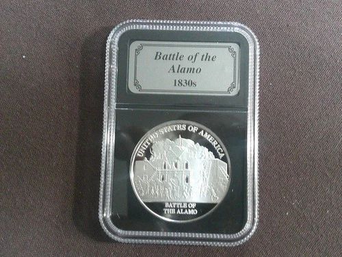American History Silver Bullion Collection Battle of the Alamo 1830s