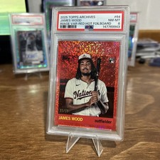 2025 Topps Archives - James Wood Image Variation#64 Red Hot Foilboard /50 (RC)