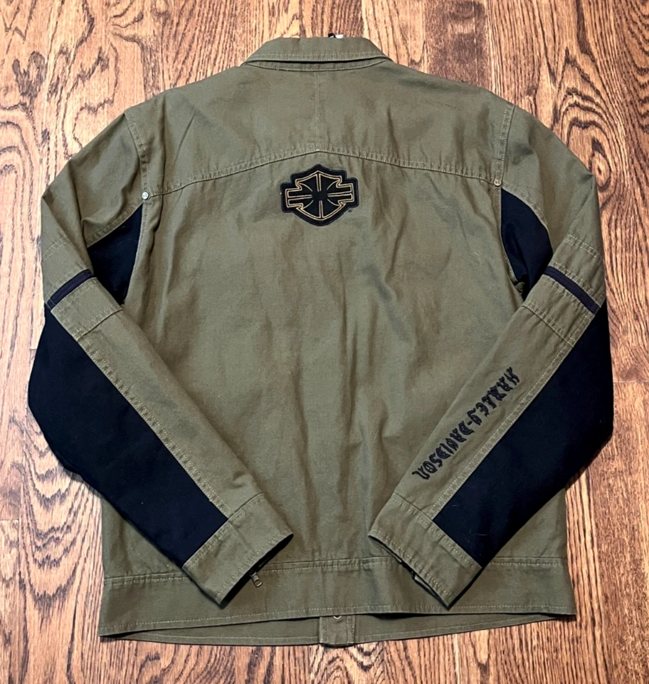 Harley-Davidson 男式水洗棉帆布休闲内衬夹克中号 97120-20VM — 第 2/4 张图片