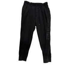American Eagle Mens Black Super Soft Icon Jogger Sweatpants Sz M loungepants