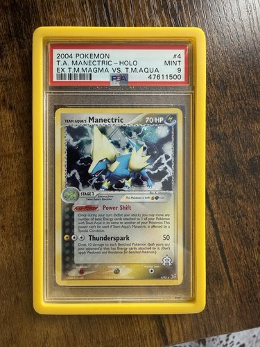 Team Aqua's Manectric graded PSA 9 for sale on eBay