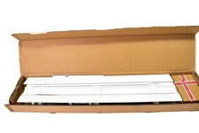 Cordless Faux Wood Blind White 33.5x64 2 Inch Slats Window Venetian Shade Kit