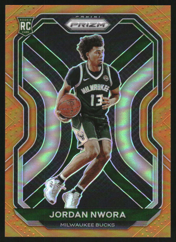 2020-21 Panini Prizm Prizms Orange #273 Jordan Nwora RC /49