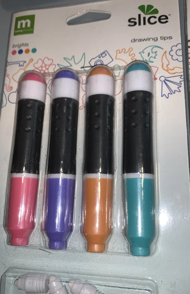 Making Memories SLICE 3 packs DrawingTips Brights ($45 msrp) FREE 1ST CLASS - Image 2 of 4