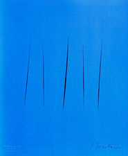 Lucio Fontana Litografia [COA originale firmata a penna] numerata a matita ì