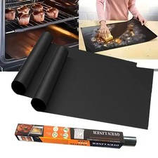 OVEN LINER Heavy Duty Teflon Protector Sheet Mat Non Stick Cooker BBQ 50cm x40cm