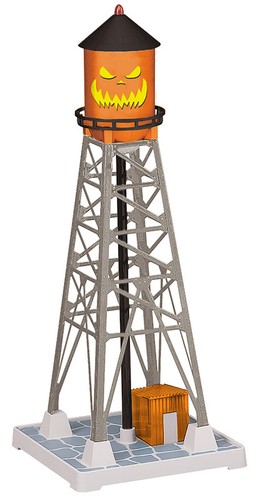 Torre de agua industrial con LEDs MTH 3090726 O RailKing Halloween #193 | Zustand: New