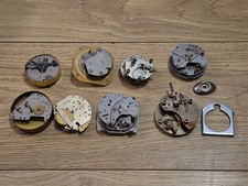 Antique & Vintage Clock Movements Ex Clockmakers Spare Parts Collection T10