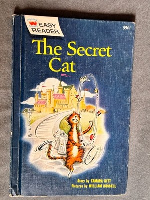 The Secret Cat    vintage  Wonder Books Easy Reader Tamara Kitt  1961 hb   VG