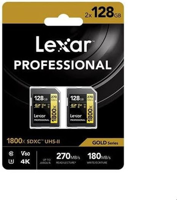 Lexar Professional GOLD SDXC 1800X 128GB UHS-II V60-2PACK