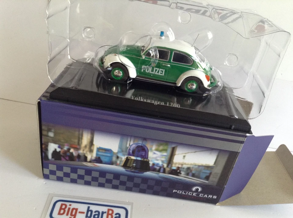 🔥Lot vintage🚗 POLICE CARS COLLECTION VOLKSWAGEN 1200 1:43 🍂 OCCASIONE 🍂☕🏅💰 - Immagine 4 di 4