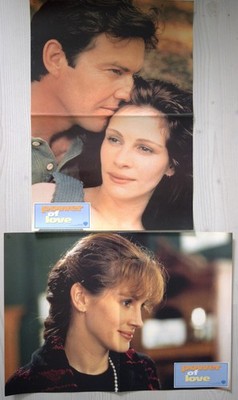 E411  2x Aushangfotos (30x42 cm)  POWER OF LOVE Julia Roberts