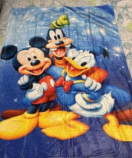 Mickey Mouse Donald Duck Goofy Disney Blanket/Comforter Covering 50  x40  toddler