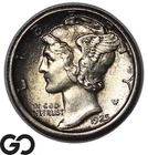 1925-S Mercury Dime Choice AU++, Better Date