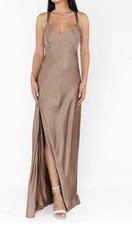 Show Me Your Mumu Anderson Maxi Dress In Dune Luxe Satin Size Small ~ NWOT