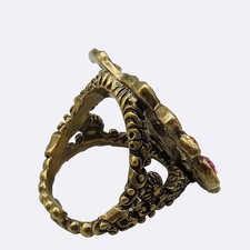Gucci Crystal Double G Ring M Size Jewelry Ac...