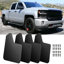 4Pcs Wide Rally Mud Flaps Splash Guards Mudguards For Chevrolet Silverado 1500
